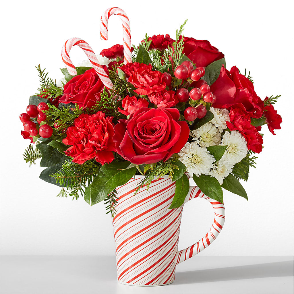 Peppermint Swirl Mug – Rambling Rose Florist, Dunedin FL