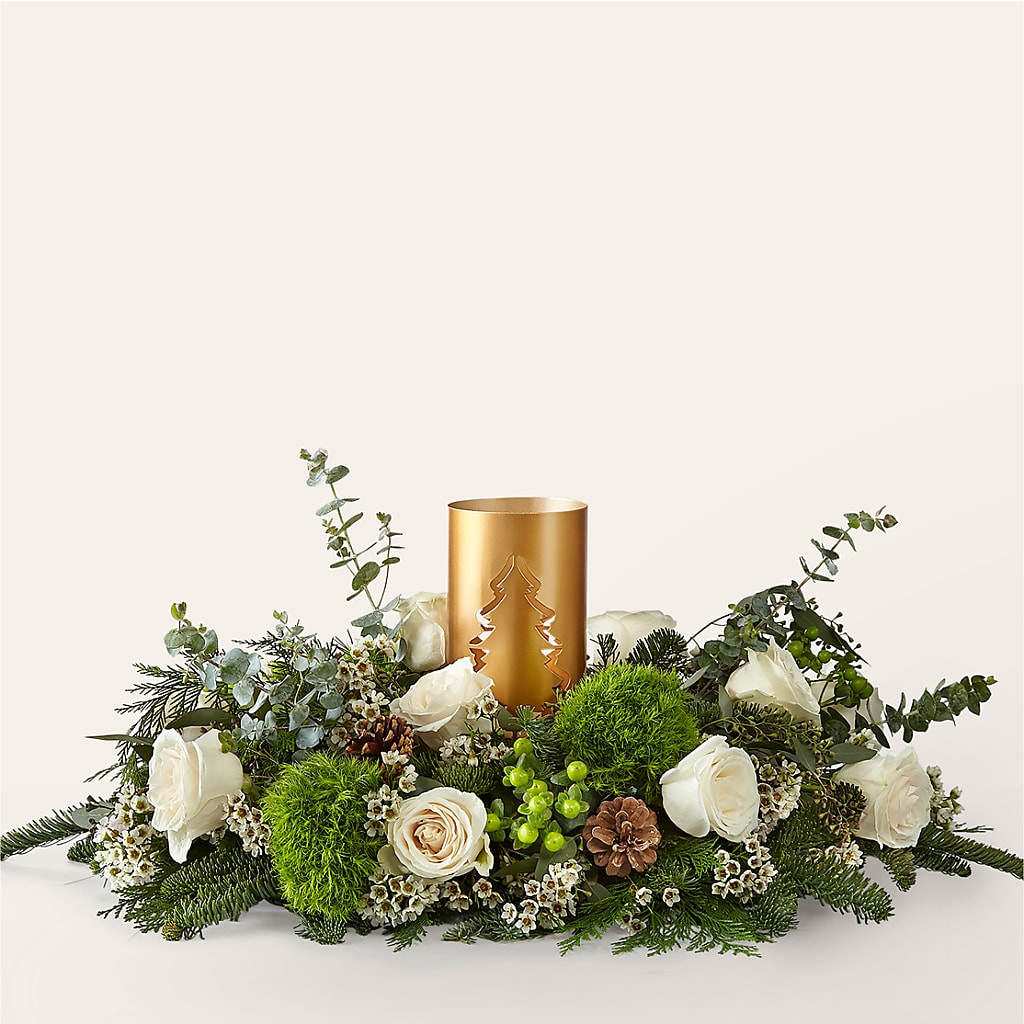 Chestnuts Roasting Centerpiece – Rambling Rose Florist, Dunedin FL