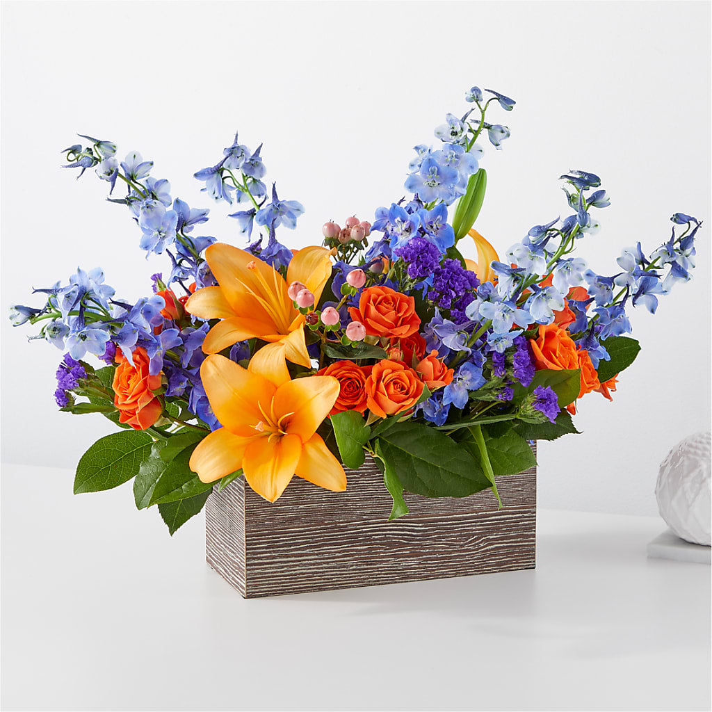 Radiant Citrus Box Bouquet – Rambling Rose Florist, Dunedin FL