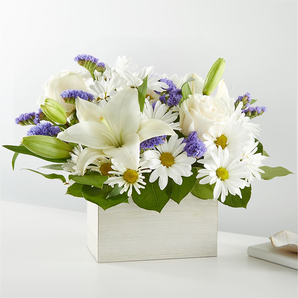 Beyond Blue Box Bouquet – Rambling Rose Florist, Dunedin FL