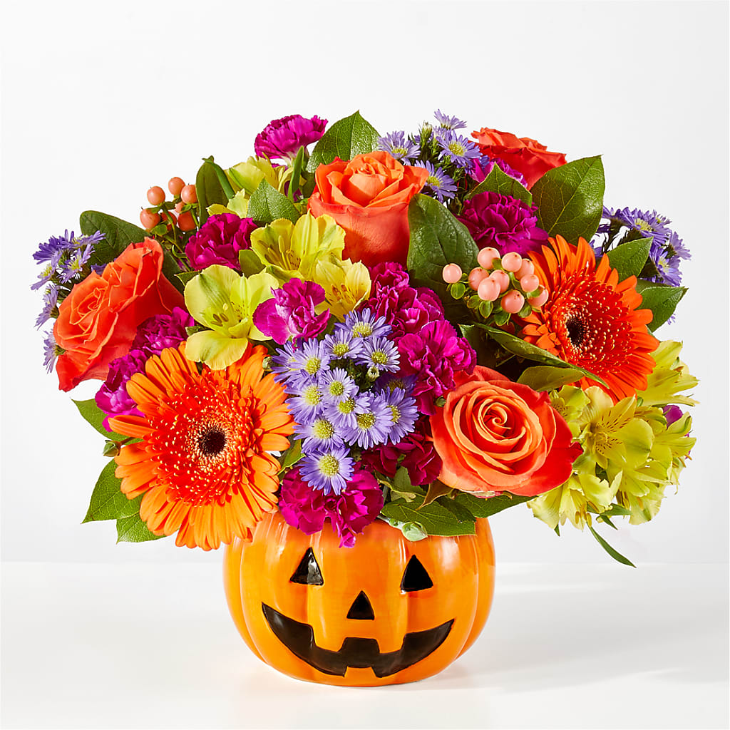 Tricks & Treats Pumpkin – Rambling Rose Florist, Dunedin FL