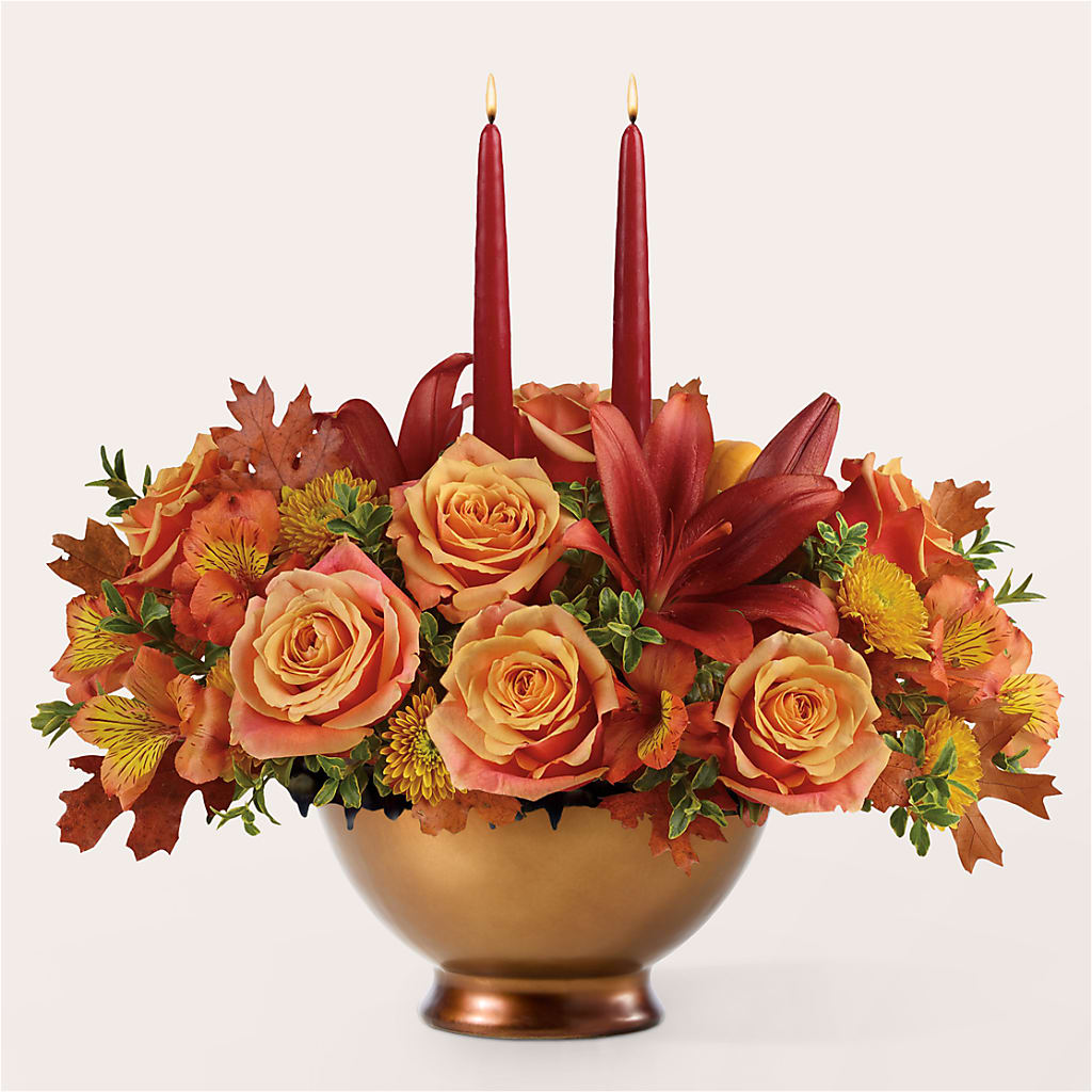 Harvest Table Centerpiece – Rambling Rose Florist, Dunedin FL