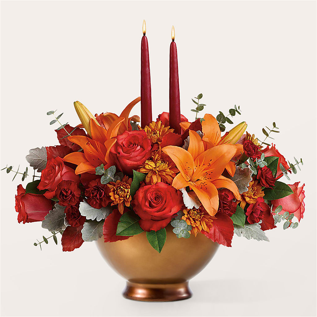 Fruits of Fall Centerpiece – Rambling Rose Florist, Dunedin FL