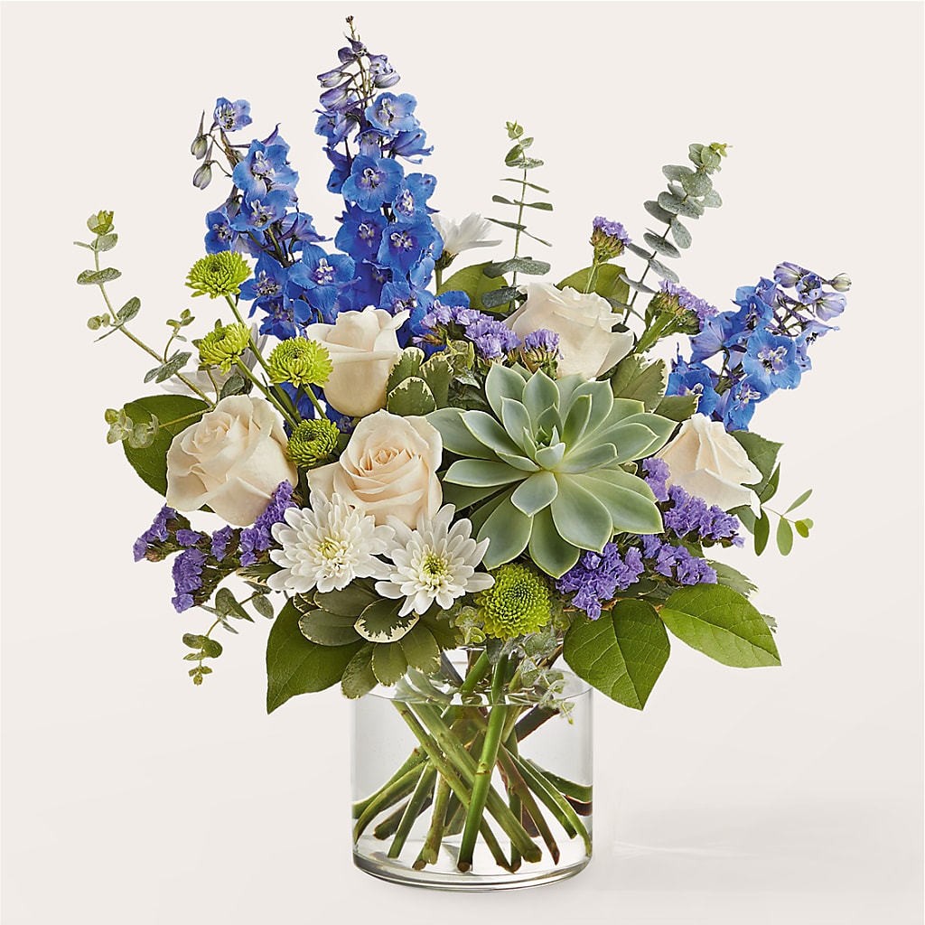 Cerulean Waves Bouquet – Rambling Rose Florist, Dunedin FL