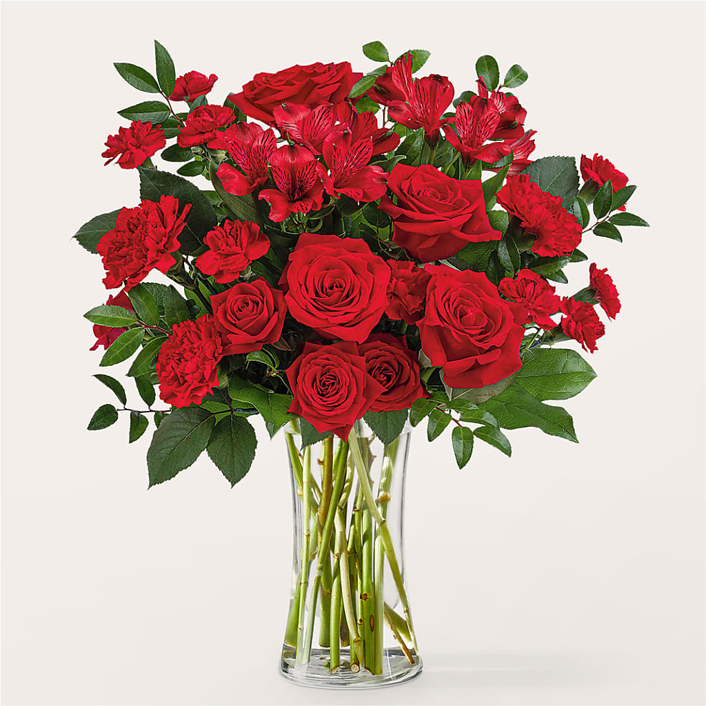 Brilliant Ruby Bouquet – Rambling Rose Florist, Dunedin FL