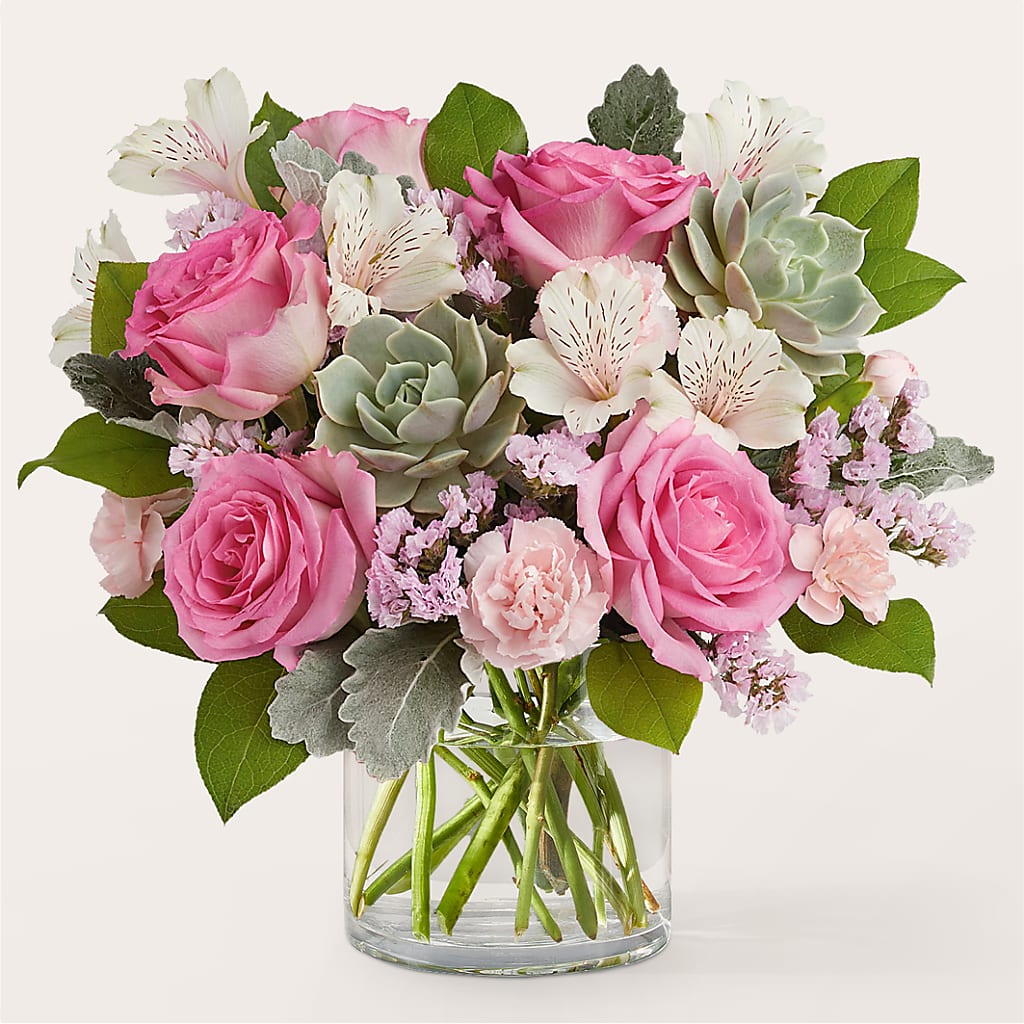 Dusty Rose Bouquet – Rambling Rose Florist, Dunedin FL
