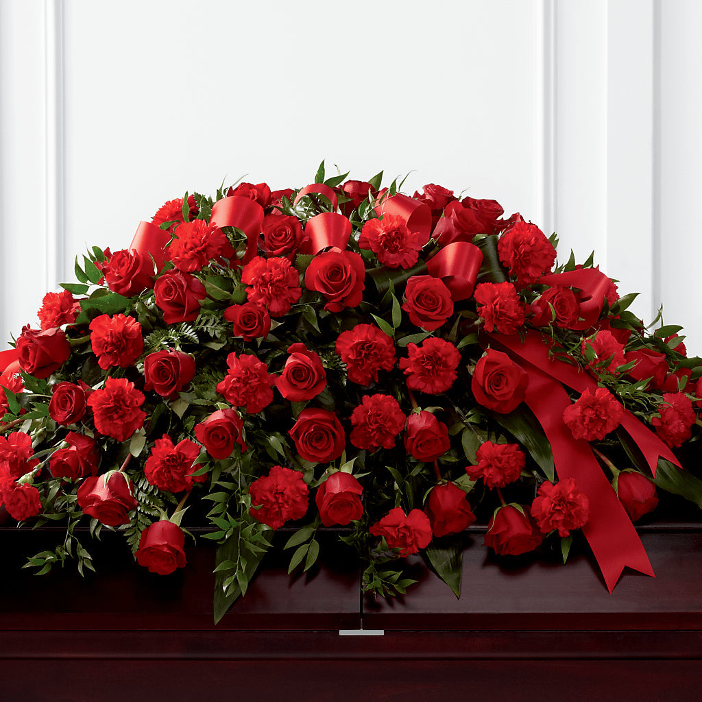 Tribute of Life Casket Spray – Rambling Rose Florist, Dunedin FL