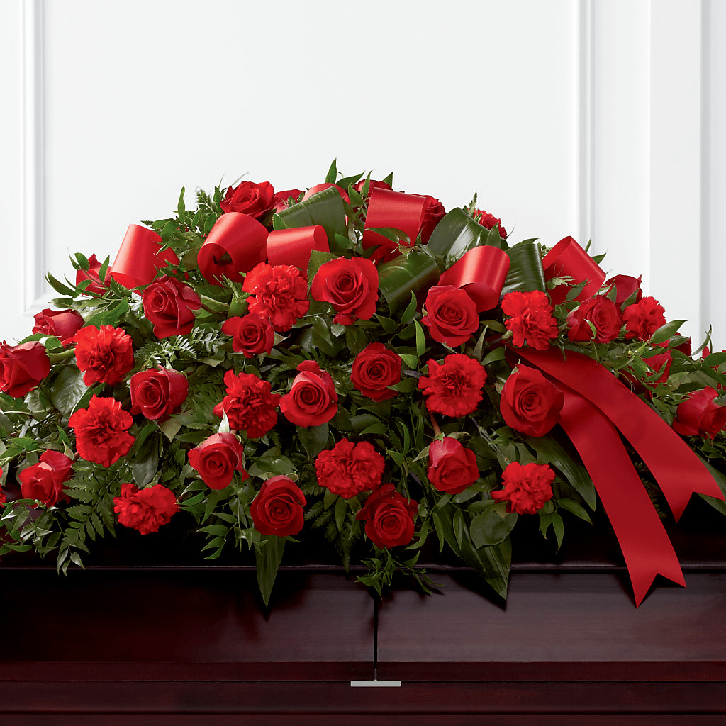 Tribute of Life Casket Spray – Rambling Rose Florist, Dunedin FL