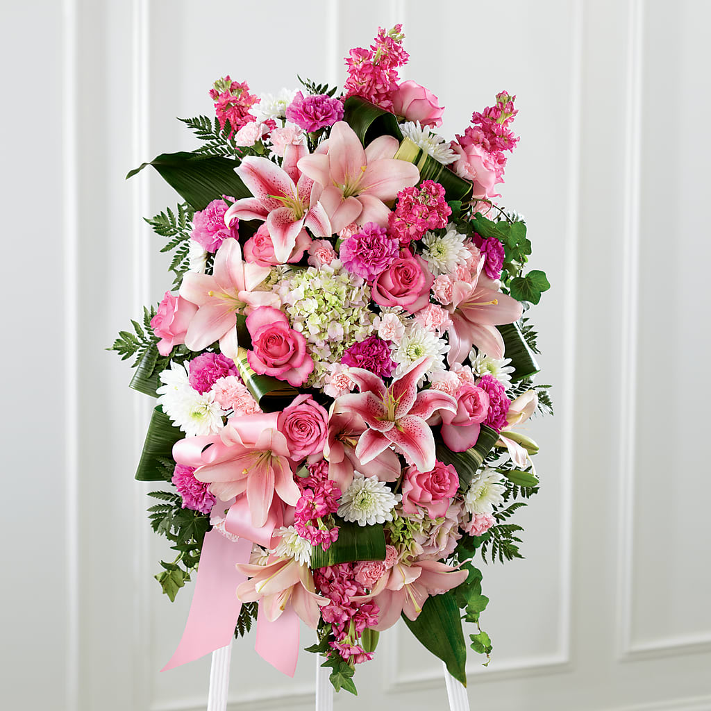 Comforting Standing Spray – Rambling Rose Florist, Dunedin FL