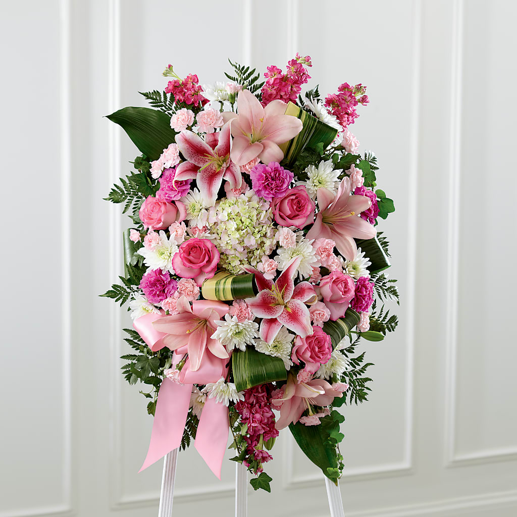 Comforting Standing Spray – Rambling Rose Florist, Dunedin FL