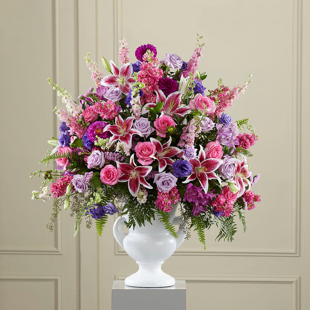 Peaceful Tribute Arrangement – Rambling Rose Florist, Dunedin FL