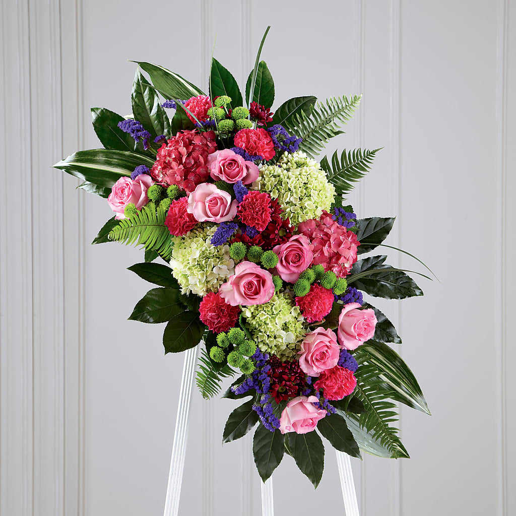 Refreshing Mix Standing Spray – Rambling Rose Florist, Dunedin FL