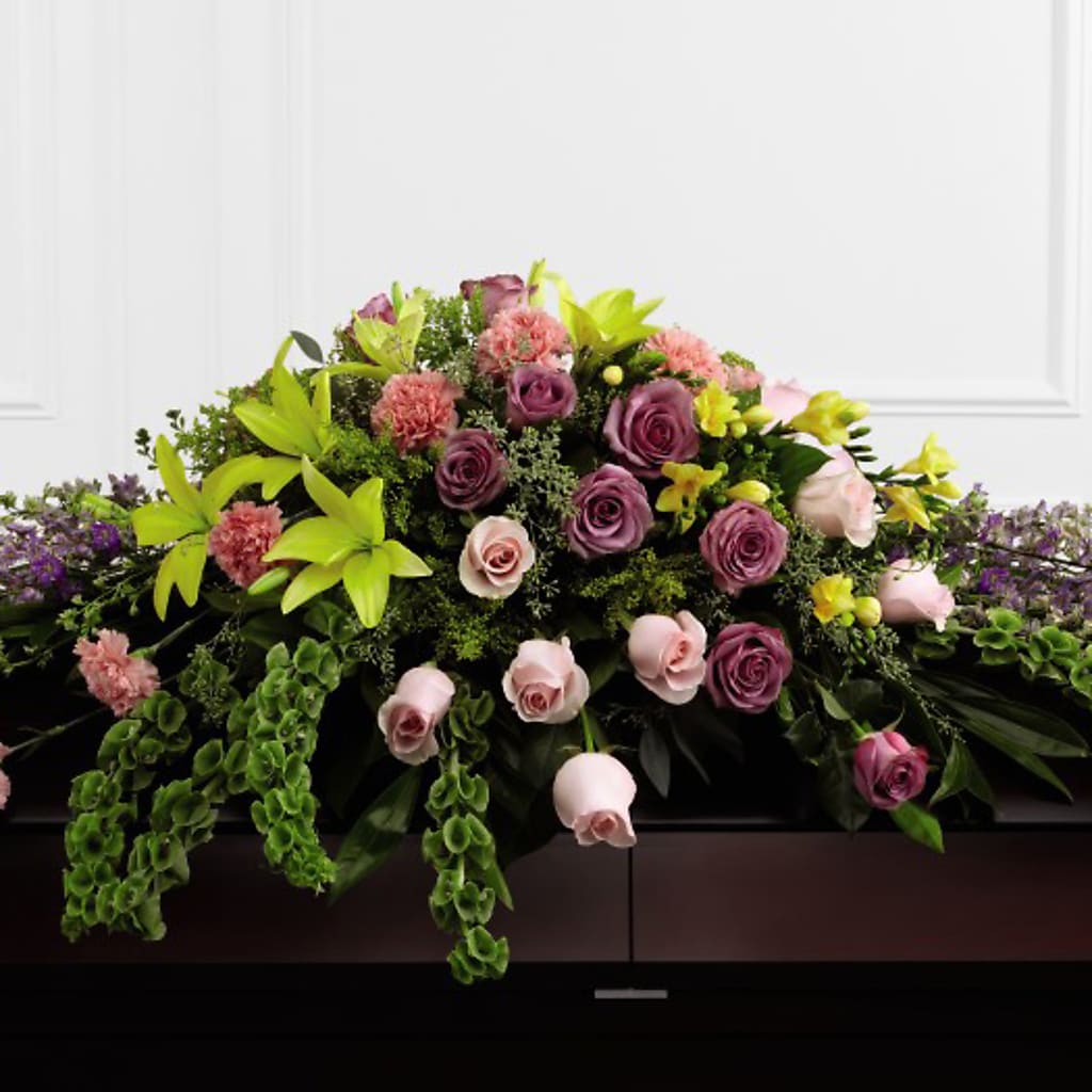 Forever Beloved Casket Spray – Rambling Rose Florist, Dunedin FL