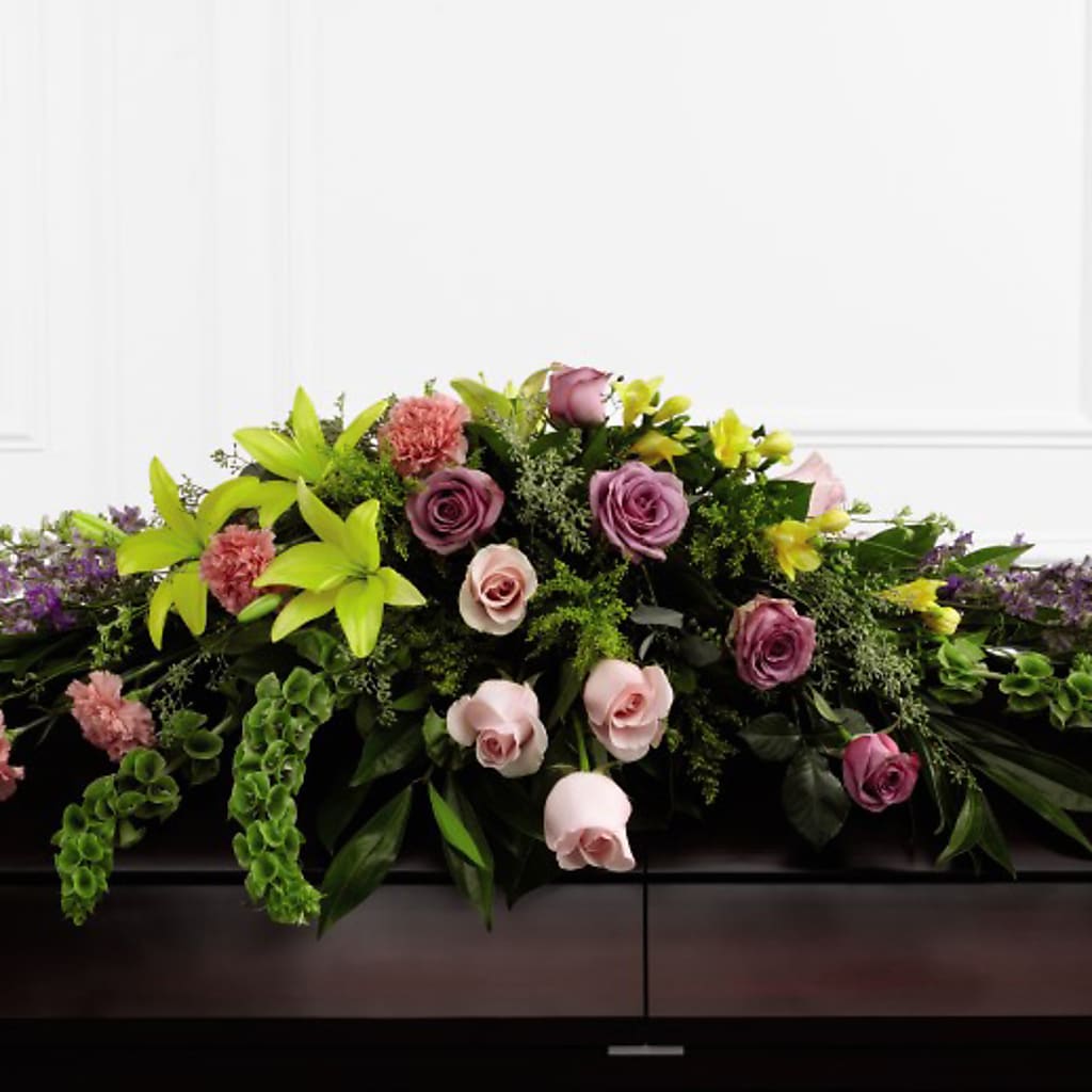 Forever Beloved Casket Spray – Rambling Rose Florist, Dunedin FL