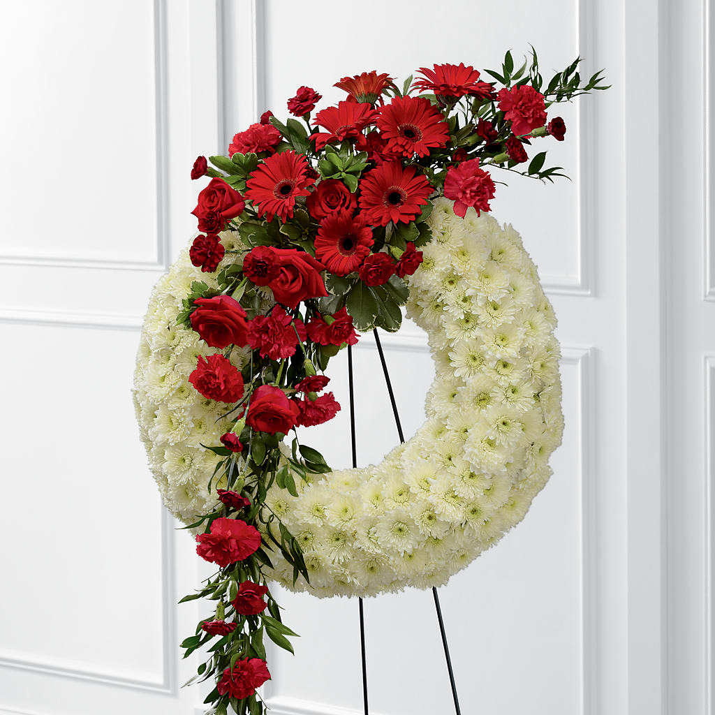 Graceful Tribute Wreath – Rambling Rose Florist, Dunedin FL