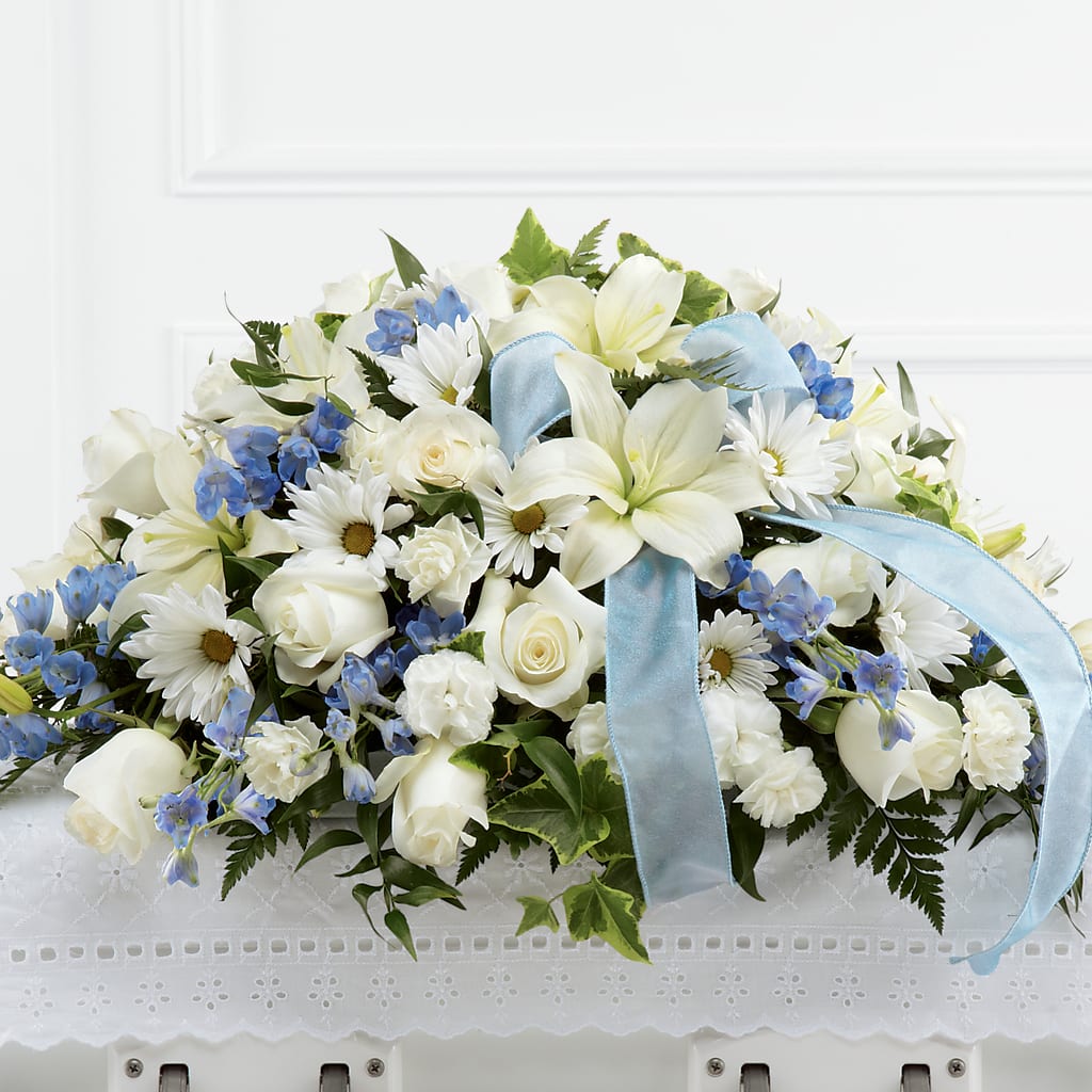 Tender Treasure Casket Spray – Rambling Rose Florist, Dunedin FL