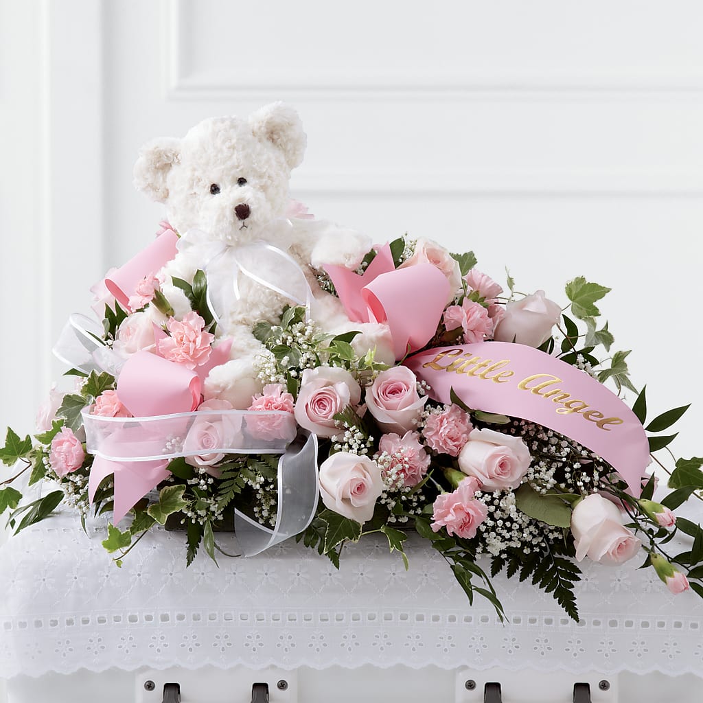 Touch of Sympathy Casket Spray – Rambling Rose Florist, Dunedin FL