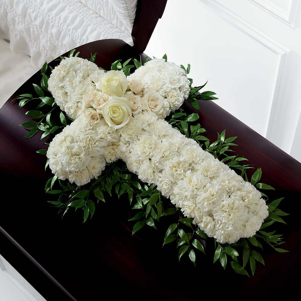 Peaceful Memories Casket Spray (Standard) – Rambling Rose Florist, Dunedin FL