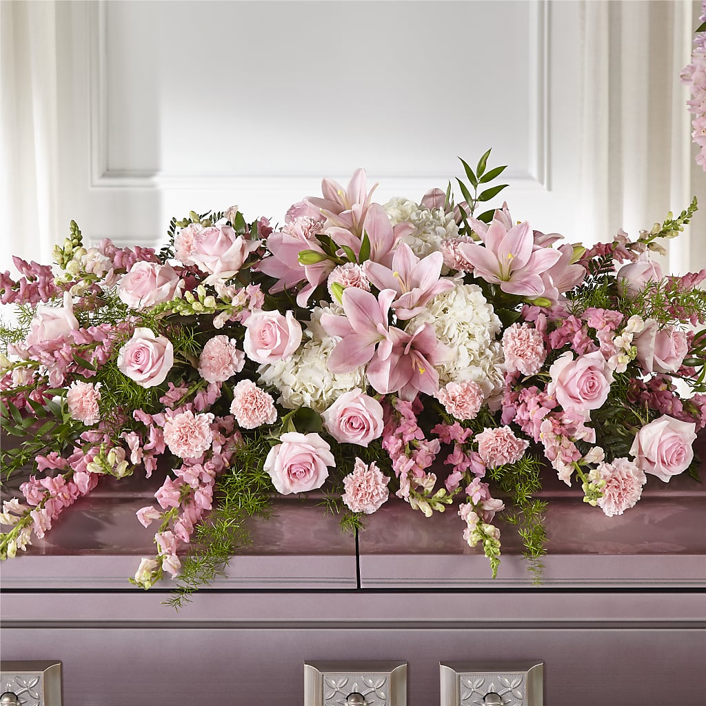 Life & Remembrance Casket Spray – Rambling Rose Florist, Dunedin FL