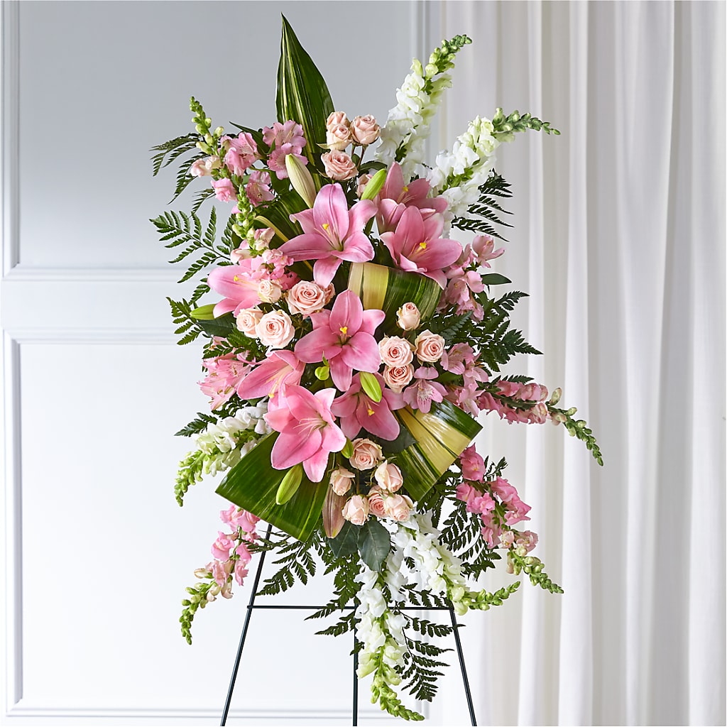 Elegant Embrace Standing Spray – Rambling Rose Florist, Dunedin FL