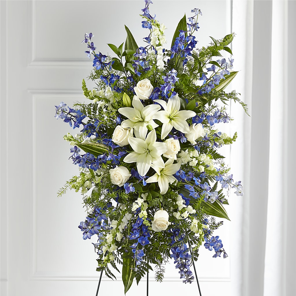 Faithful Friend Standing Spray – Rambling Rose Florist, Dunedin FL