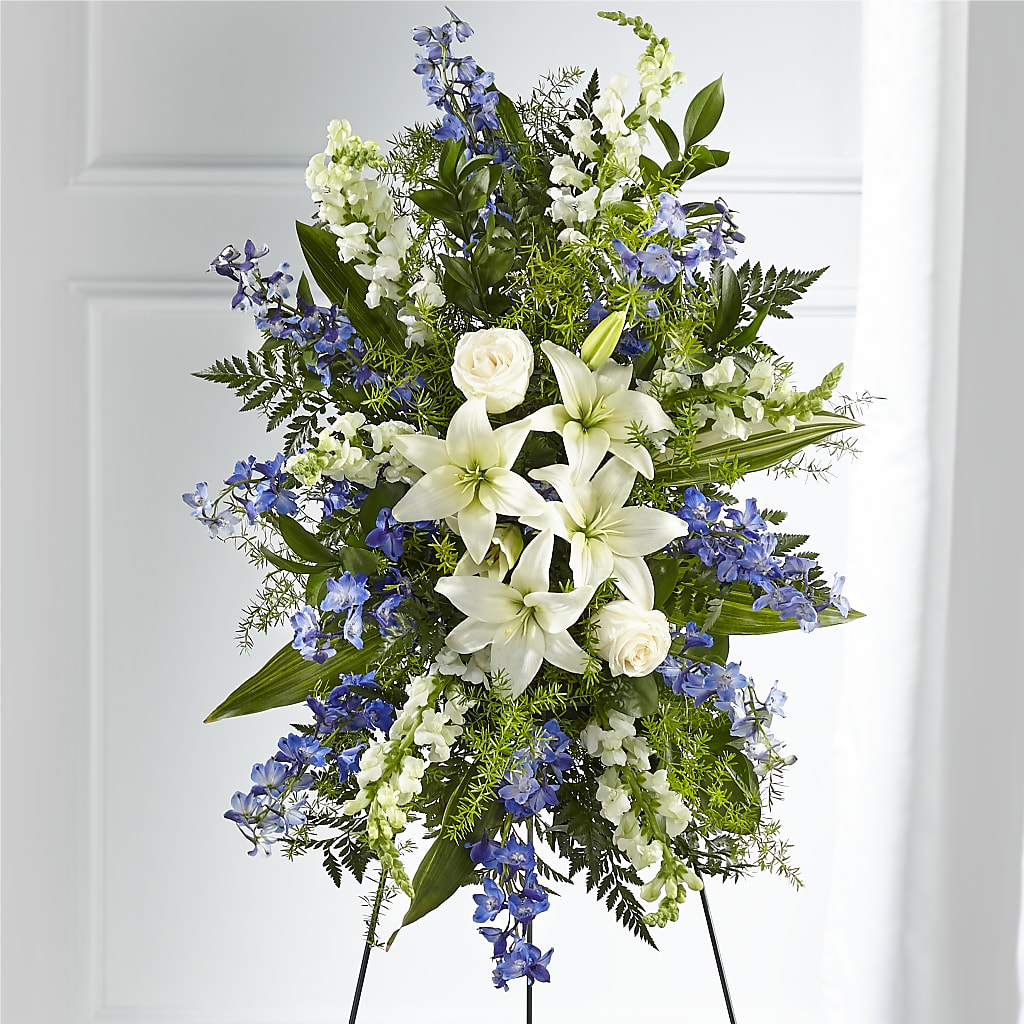 Faithful Friend Standing Spray – Rambling Rose Florist, Dunedin FL