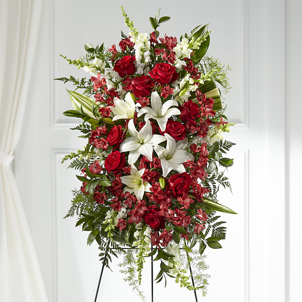 Everlasting Memory Standing Spray – Rambling Rose Florist, Dunedin FL