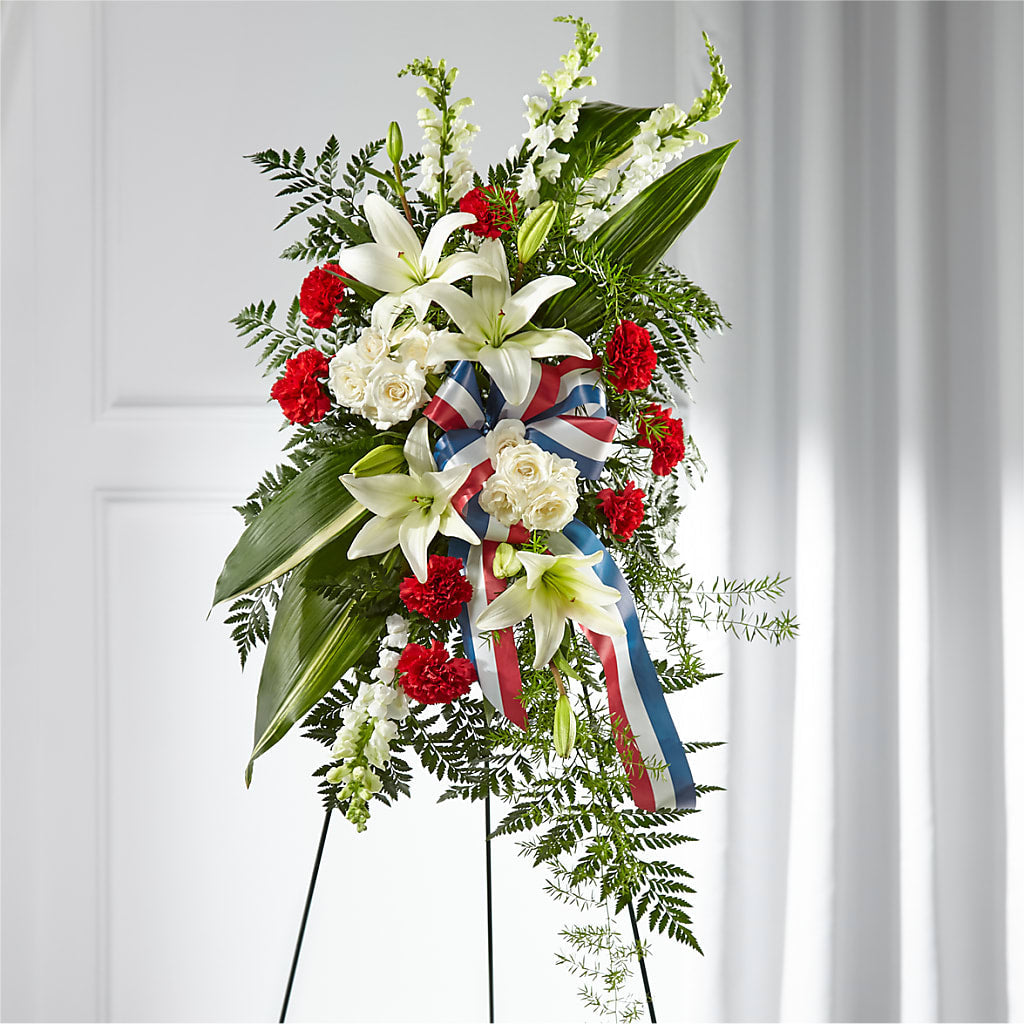 Stars of Life Standing Spray – Rambling Rose Florist, Dunedin FL