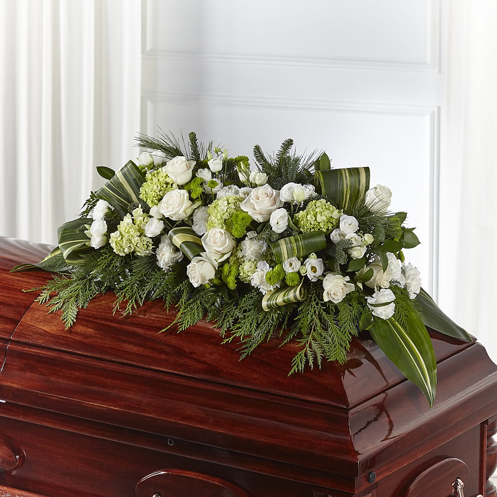 Hopeful Gesture Casket Spray – Rambling Rose Florist, Dunedin FL