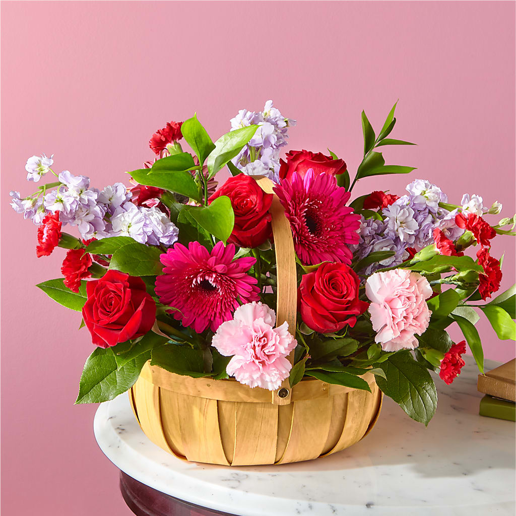 Pink Picnic Basket – Rambling Rose Florist, Dunedin FL