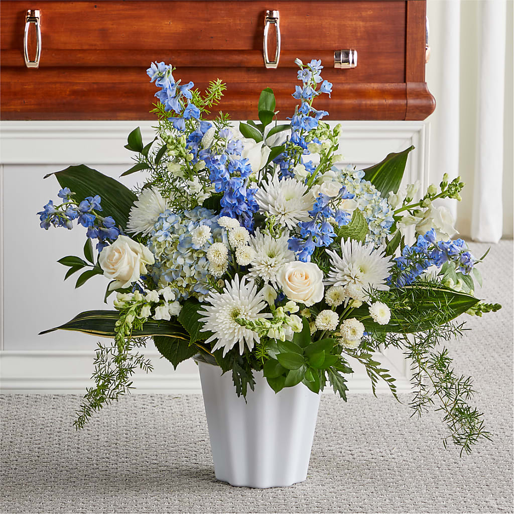 Everlasting Memories Floor Basket – Rambling Rose Florist, Dunedin FL