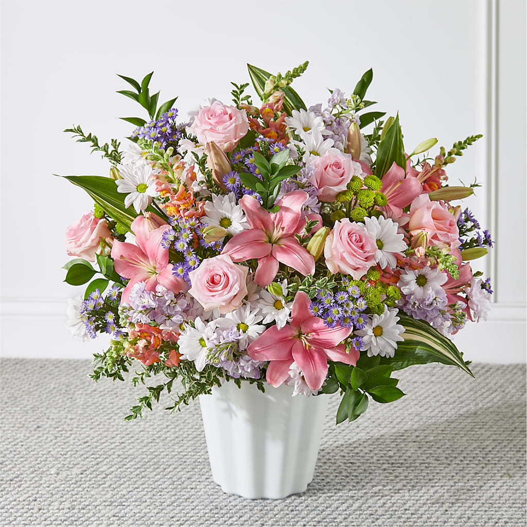 Abundant Compassion Floor Basket – Rambling Rose Florist, Dunedin FL