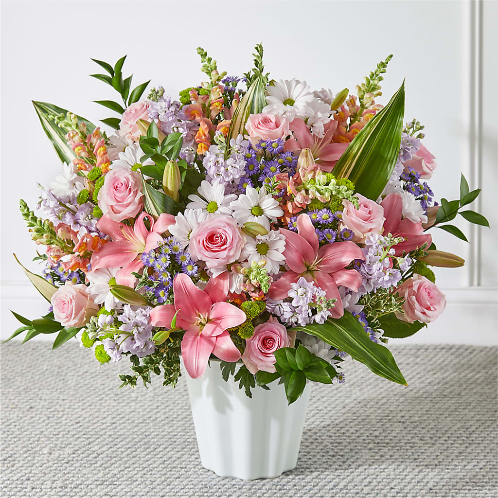 Abundant Compassion Floor Basket – Rambling Rose Florist, Dunedin FL