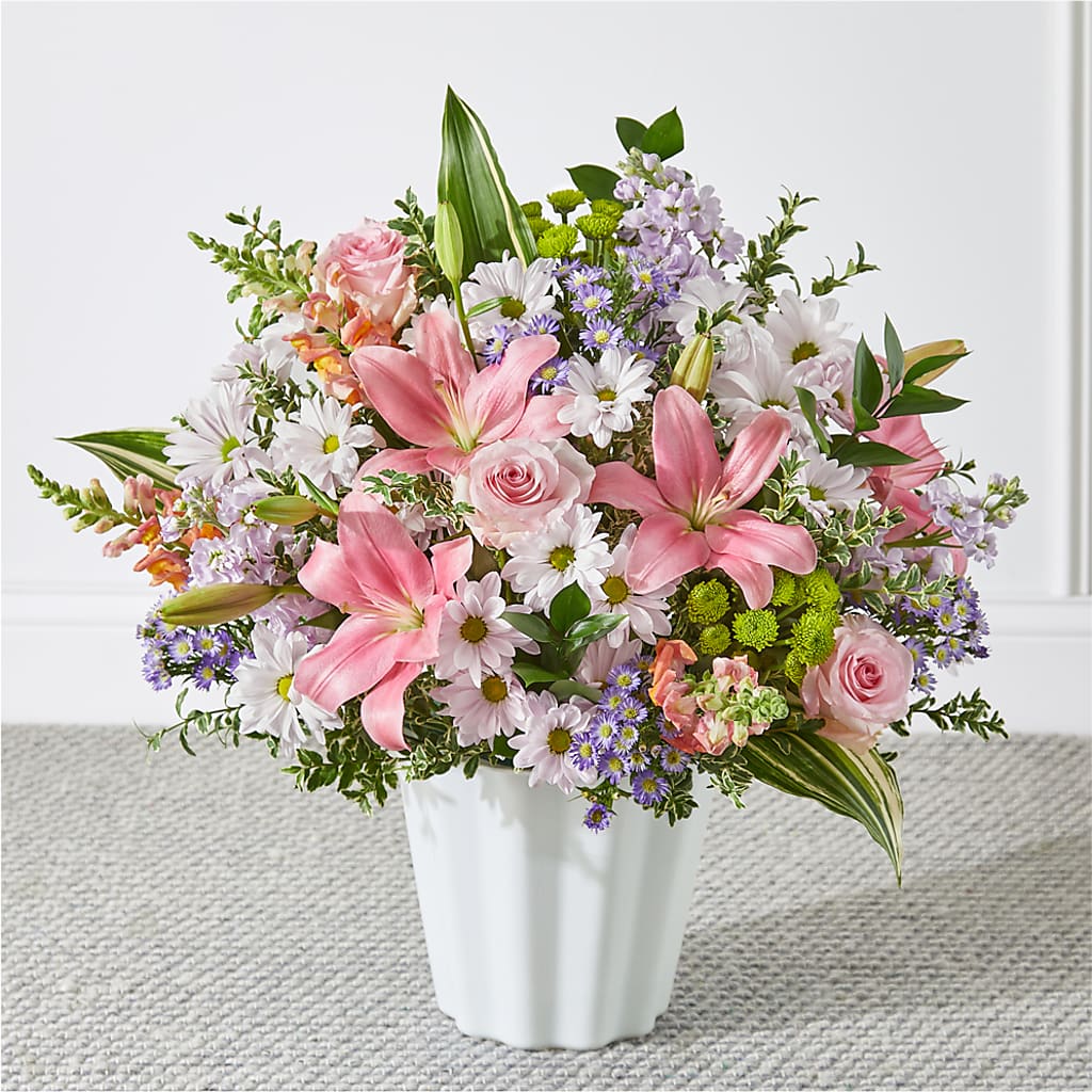 Abundant Compassion Floor Basket – Rambling Rose Florist, Dunedin FL