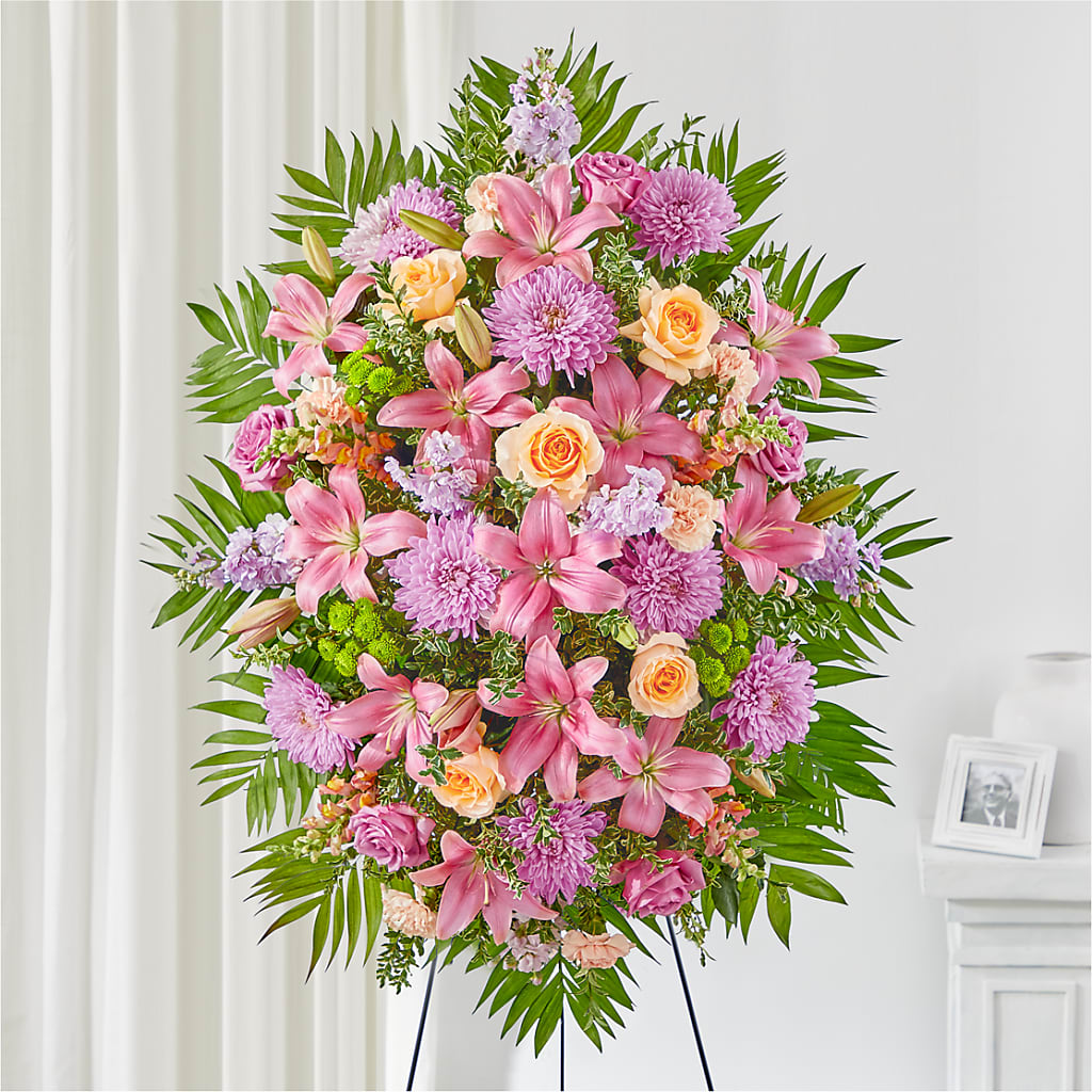 Love & Light Standing Spray – Rambling Rose Florist, Dunedin FL