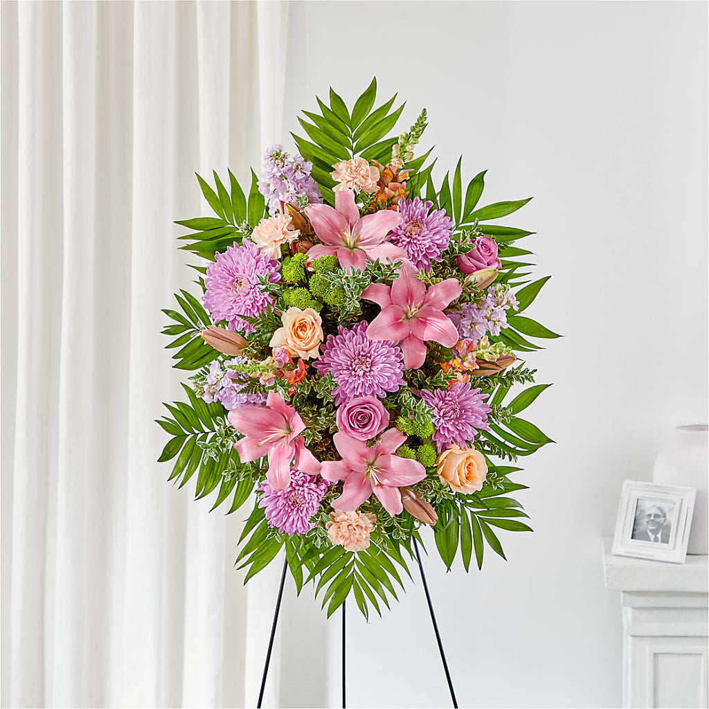 Love & Light Standing Spray – Rambling Rose Florist, Dunedin FL