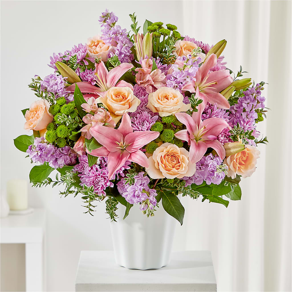 Supportive Embrace Tabletop Basket – Rambling Rose Florist, Dunedin FL