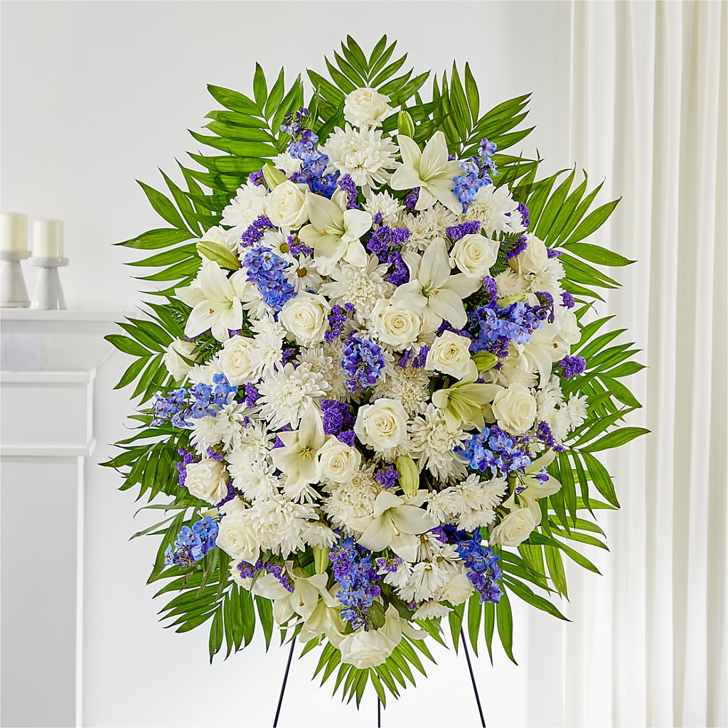 At Rest Standing Spray – Rambling Rose Florist, Dunedin FL