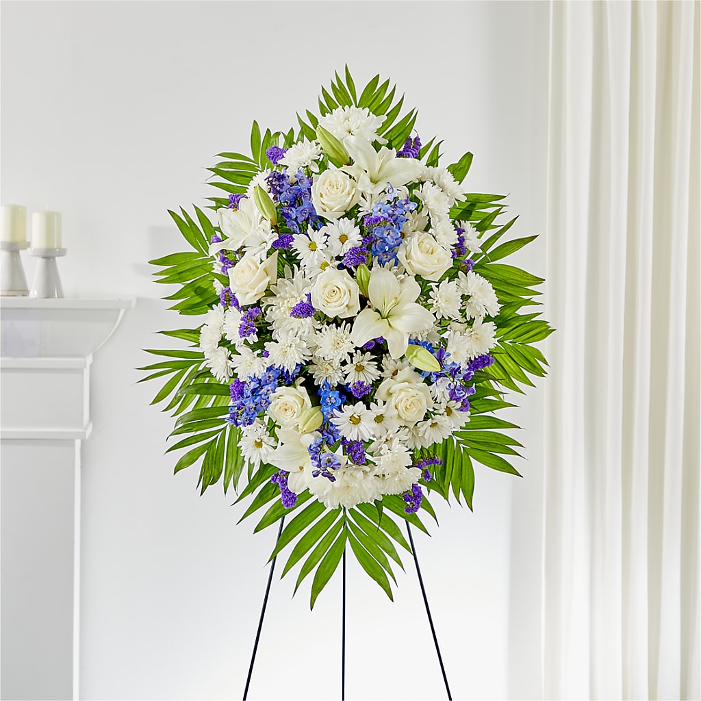 At Rest Standing Spray – Rambling Rose Florist, Dunedin FL