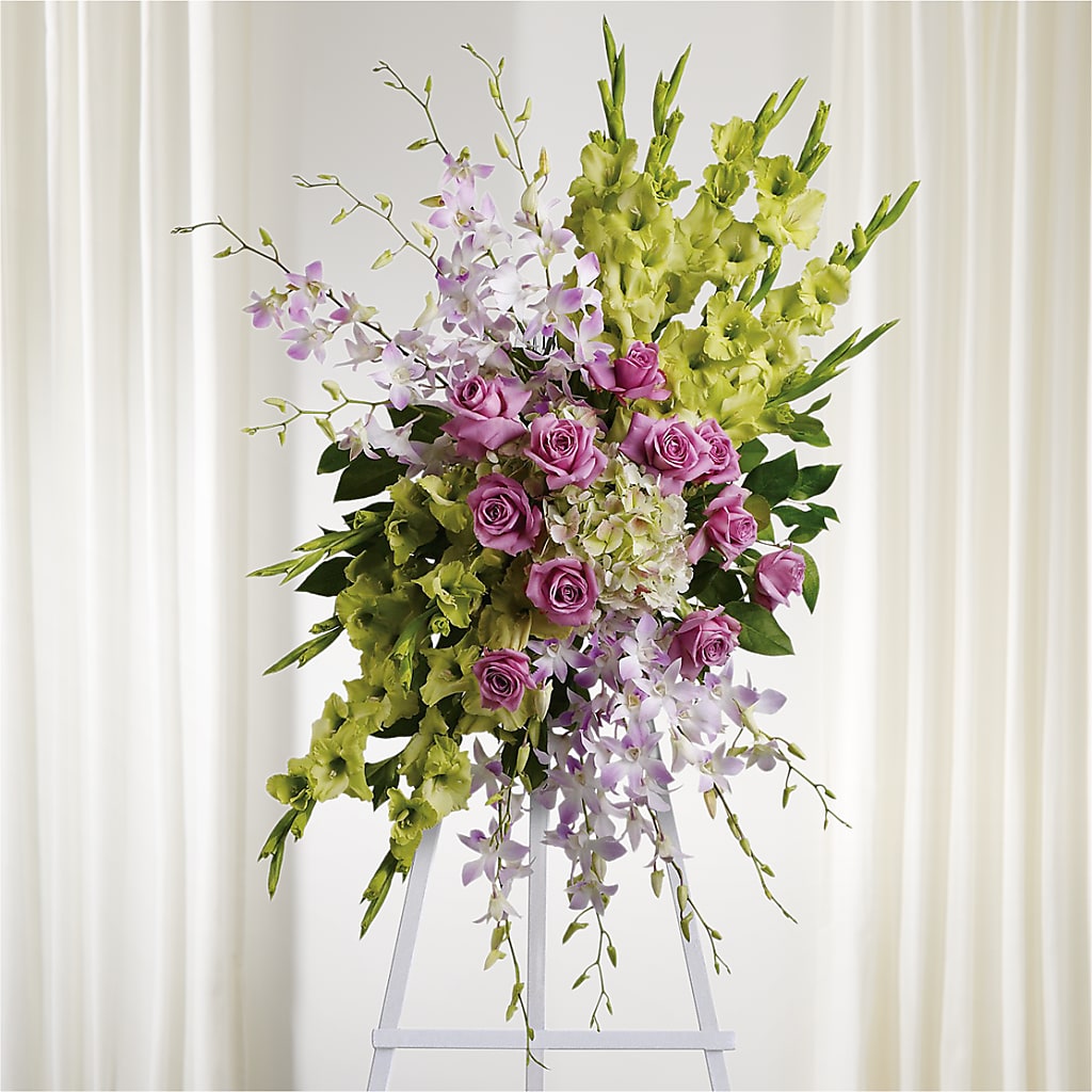 Lasting Legacy Standing Spray – Rambling Rose Florist, Dunedin FL