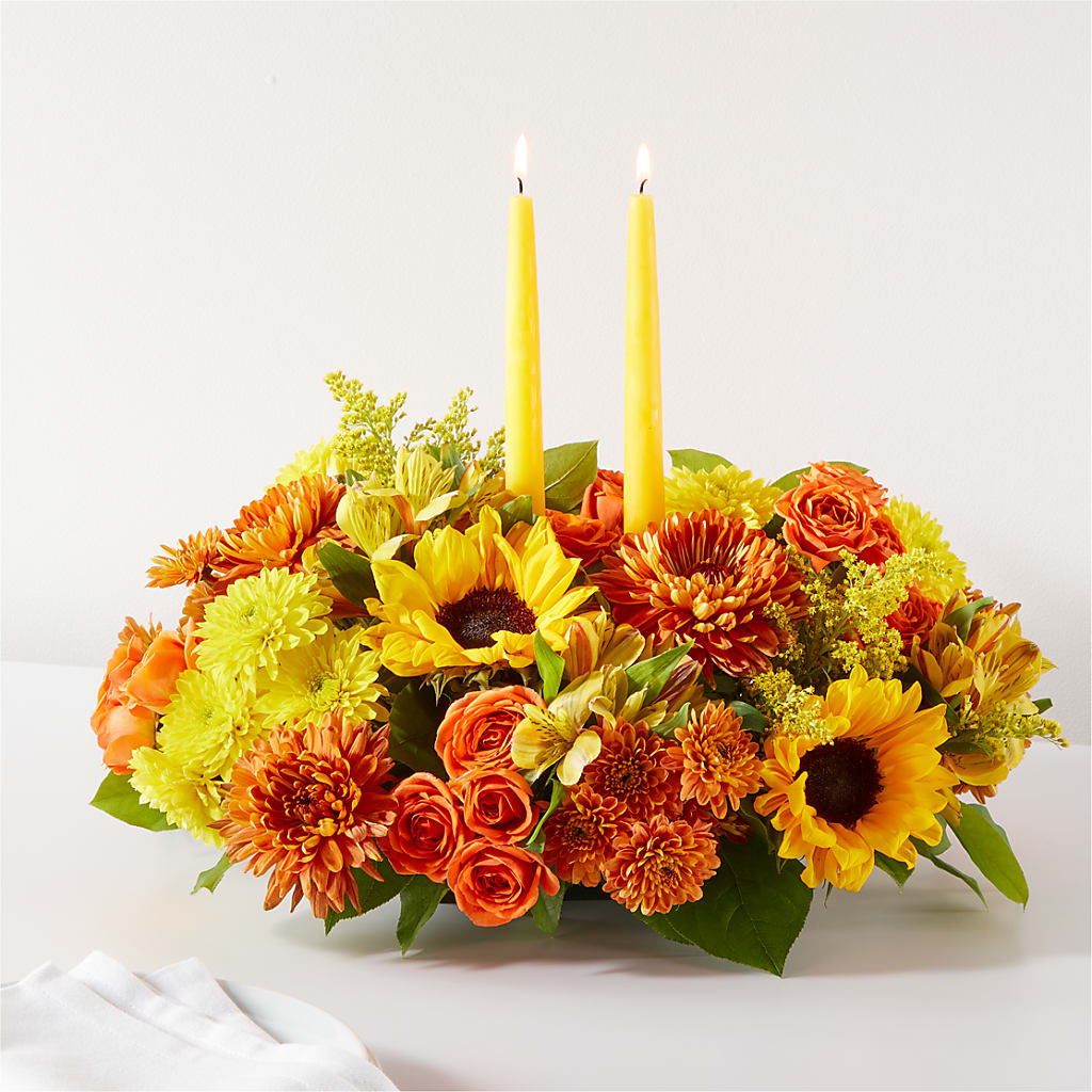 Autumn Harmony Centerpiece – Rambling Rose Florist, Dunedin FL