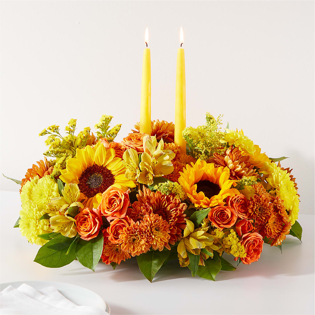 Autumn Harmony Centerpiece – Rambling Rose Florist, Dunedin FL