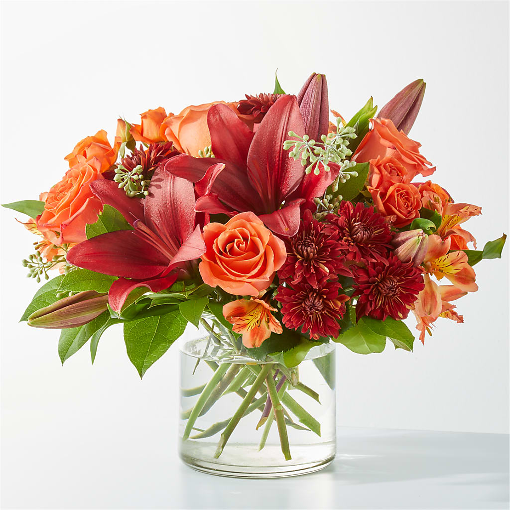 Crimson Leaves Bouquet – Rambling Rose Florist, Dunedin FL