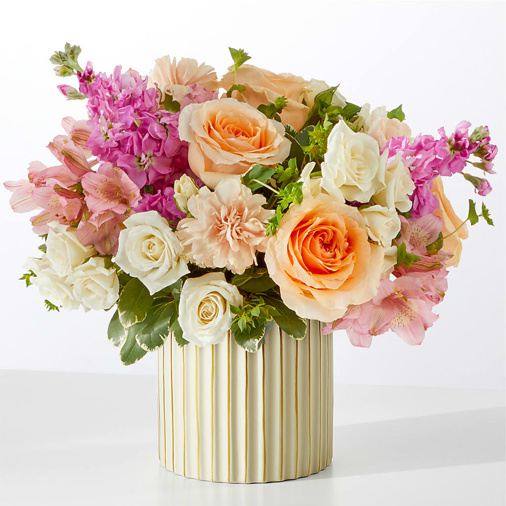 Paradise Bouquet with Ivory Vase – Rambling Rose Florist, Dunedin FL