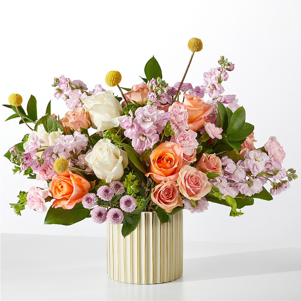 French Market Bouquet with Ivory Vase – Rambling Rose Florist, Dunedin FL