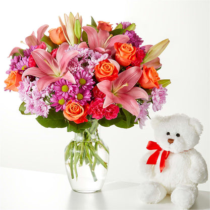 One and Only Bouquet and Bear Bundle –  Rambling Rose Florist, Dunedin FL