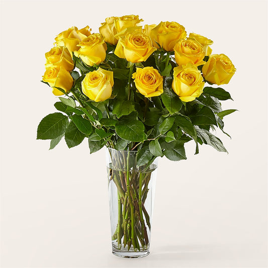 Long Stem Yellow Rose Bouquet –  Rambling Rose Florist, Dunedin FL