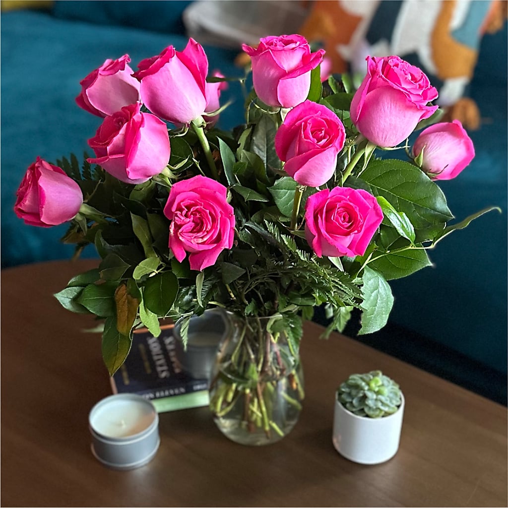 Long Stem Pink Rose Bouquet –  Rambling Rose Florist, Dunedin FL