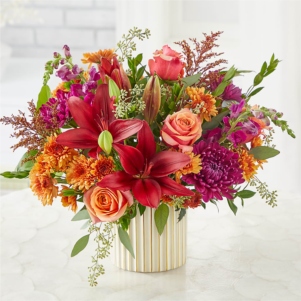 Burgundy Landscape Bouquet –  Rambling Rose Florist, Dunedin FL