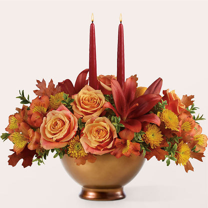 Harvest Table Centerpiece –  Rambling Rose Florist, Dunedin FL